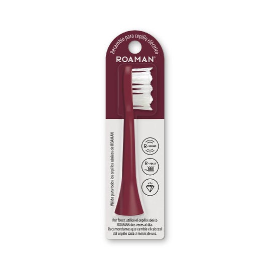 Roaman Recharge Tête Brosse à Dents Électrique Vin 1 ut