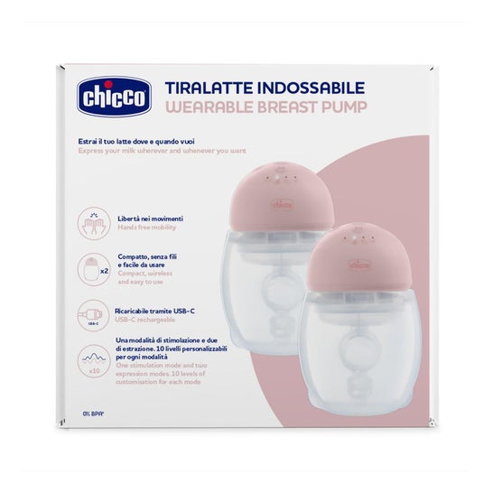 Chicco Tire-lait Double Mains Libres 1 ut