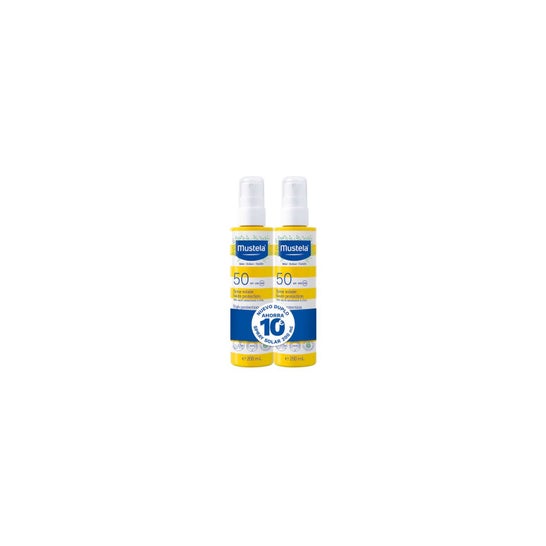 Mustela Pack Spray Lait Solaire Haute Protection SPF50+ 2x200 ml