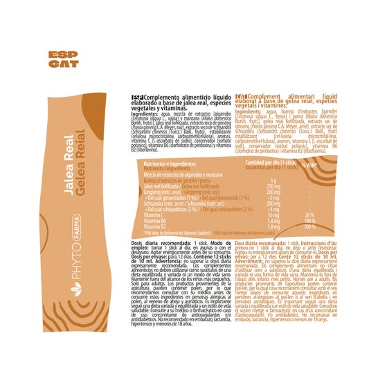 Phytofarma Gelée Royale, Ginseng + Schisandra 12 sticks