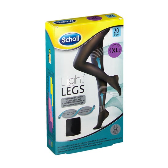 Scholl Light Legs Collants 20 deniers Noir Taille XL
