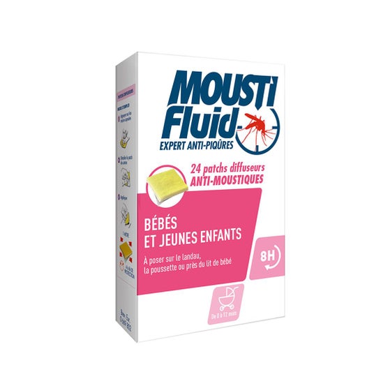 Moustifluid Patchs Diffuseurs Protection Moustiques Enfants & Adultes 24 Patchs