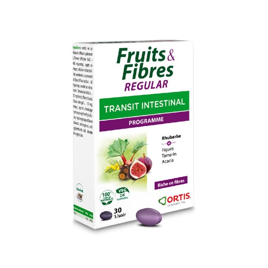 Ortis Fruits&Fibres Regular Transit Intestinal 30 Comprimés