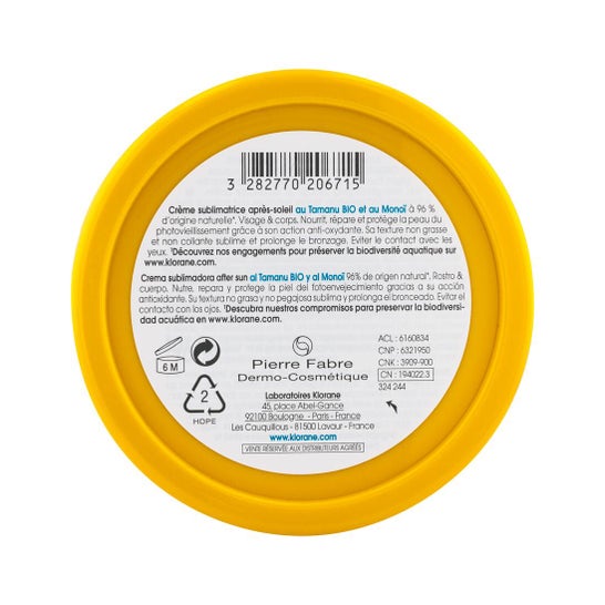 Klorane Polysianes Crème Sublimatrice Après-Soleil 200ml
