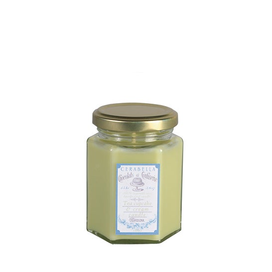 Cerabella Bougie en pot Sucreg4 Tea Cupcake Cream 8x10 cm 1 ud