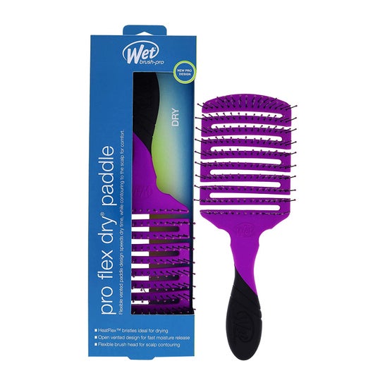 Wet Brush Pro Flex Dry Paddle Hair Brush Purple 1ut