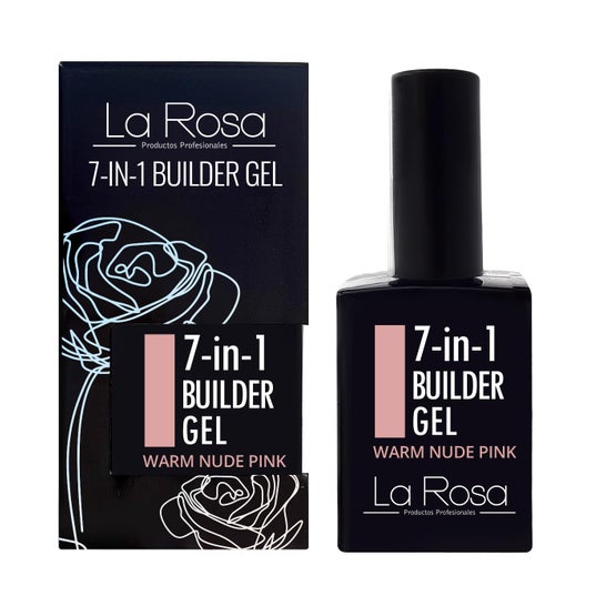 La Rosa Gel pour ongles Base 7 en 1 Warm Nude Pink 15 ml