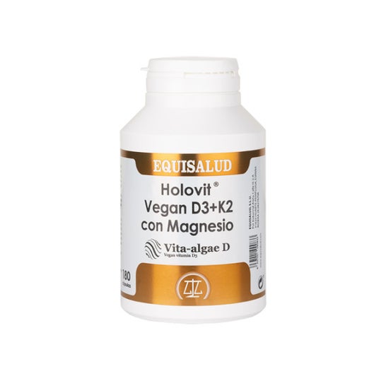 Holovit Vegan D3+K2 con Magnesio 180caps