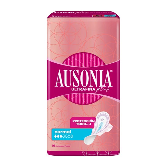 Ausonia Ultrafina Plus Compresas Normal Alas 16uds Ausonia Ultrafina Plus Compresas Normal Alas 16uds