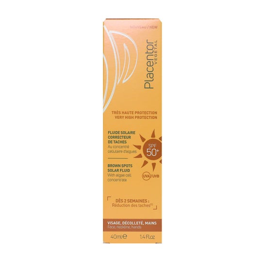 Placentor Vegetal Fluide Solaire Correcteur de Taches Spf50+ 40ml