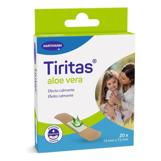 Tiritas Pansements adhésifs Aloe Vera 20 unités