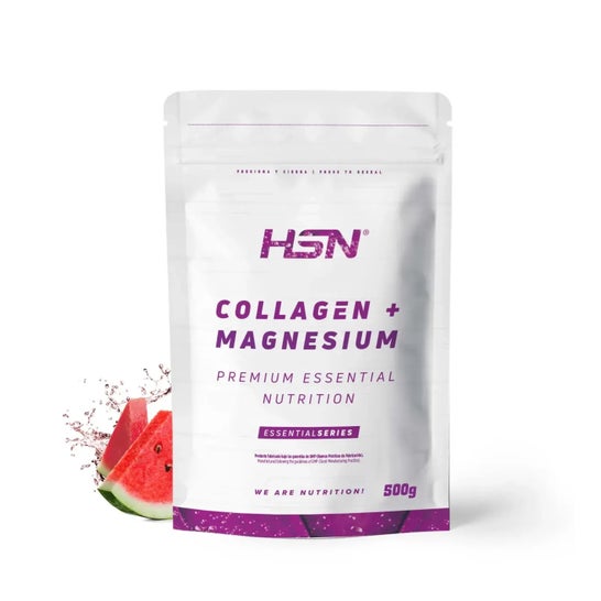 HSN Colágeno Hidrolizado + Magnesio 2.0 en Polvo Sandía 500g