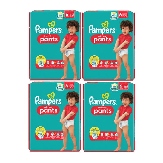 Pampers Baby-Dry Couches Culottes Taille 6 13-19kg 4x20 uts