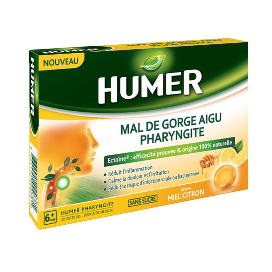 Humer Pharyngite Miel Citron 20comp