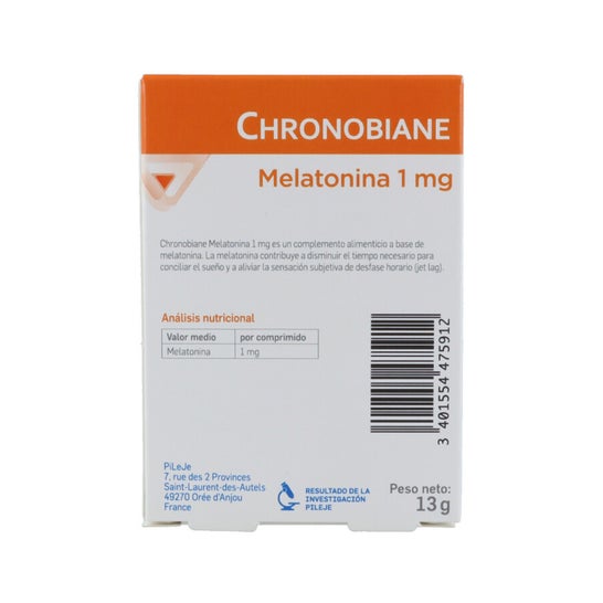 Chronobiane Mélatonine 1mg 30 Comprimés