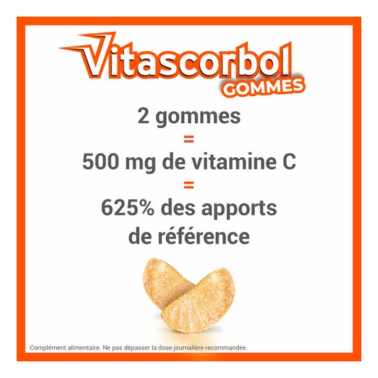 Vitascorbol Vitamine C 250mg 45 Gommes