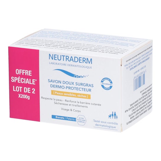 Neutraderm Savon Doux Surgras Dermo Protecteur 2x200 gr