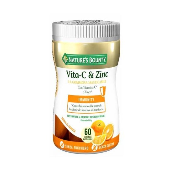Nature's Bounty Línea Immune Defense Vitamina C & Zinc 60uds