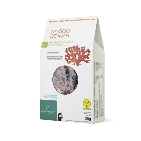 Mousse de mer déshydratée de Porto Muiños Eco 25gr