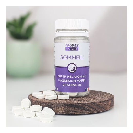 Propos'Nature Mélatonine Magnésium Vitamine B6 60 Comprimés