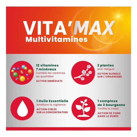 Santarome Phyto Vita'Max Multivitamines Goût Citron Vert 20 Comprimés Santarome Phyto Vita'Max Multivitamines Goût Citron Vert 20 Comprimés