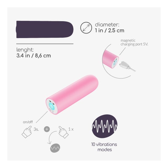 Crushious Quackers Balle Vibratoire Rechargeable Usb Rose 1 Unité