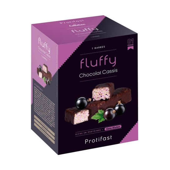 Protifast Fluffy Chocolat Cassis Barres 7uts