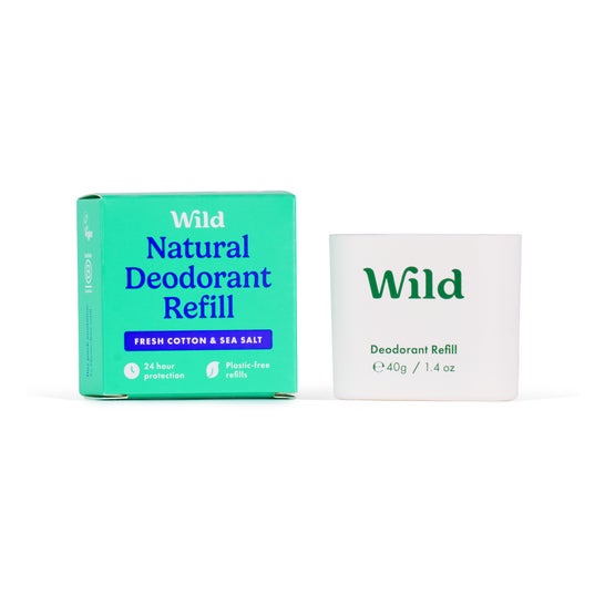 Wild Déodorant Naturel Recharge Coton & Sel Marin 40g