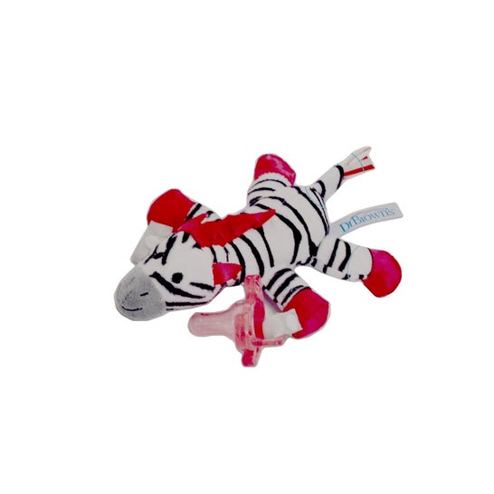 Dr. Browns Pack Zebra Soft Toy + Soother Silicone