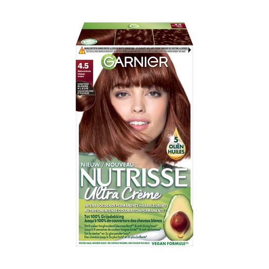 Garnier Nutrisse Kit Coloração Permanente 4.5 Castanho Acajou