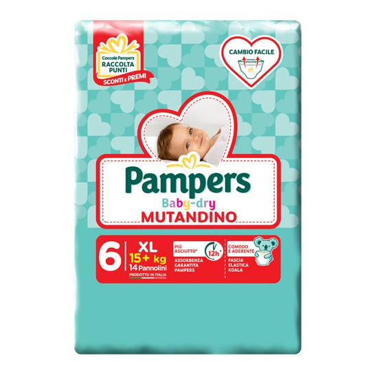 Pampers Baby Dry Couche Culotte Taille 6 Extra Large 14uts