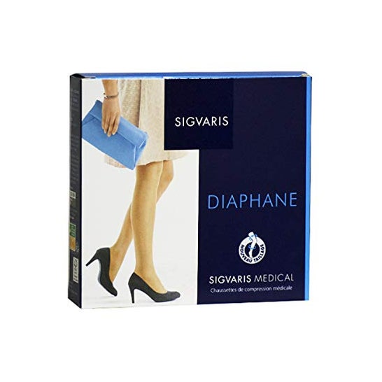 Sigvaris Diaphane Chaussette Classe 2 Dune Taille LN 1 Paire