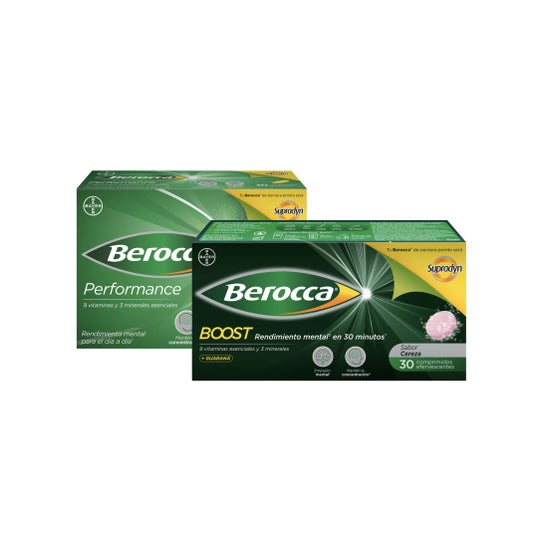 Berocca Pack Boost Guaraná 30comp efervescentes + Performance 30comp