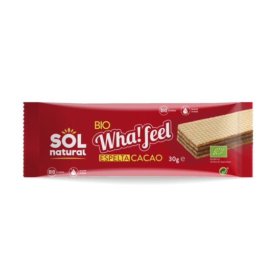 Sol Natural Wha! Feel Snack Épeautre et Cacao Bio 30g