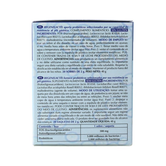 Intersa Regenelactis 5 millions Lactobacillus 20 sachets