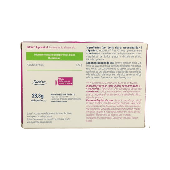 Biform Chitosan Plus 48 Gélules