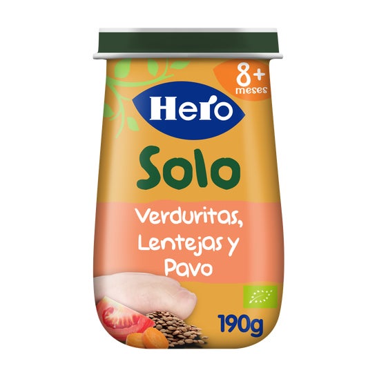 Hero Baby Solo Légumes + Lentej.yPavo 190g