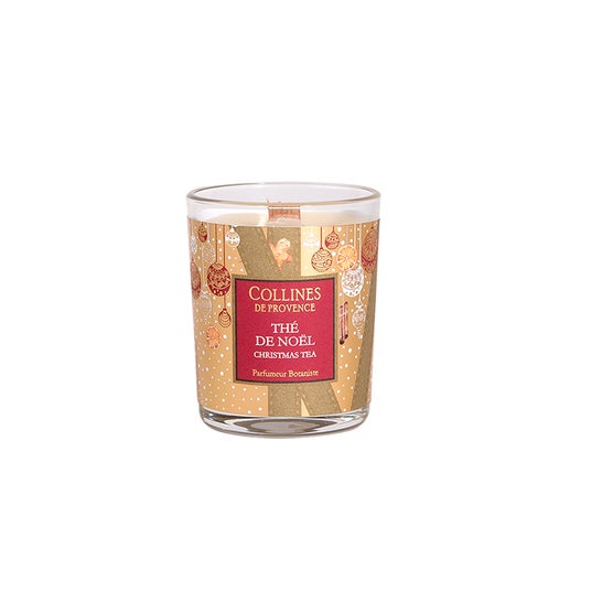 Bougie Parfumée Noël Amande Litchi 75g - Collines De Provence