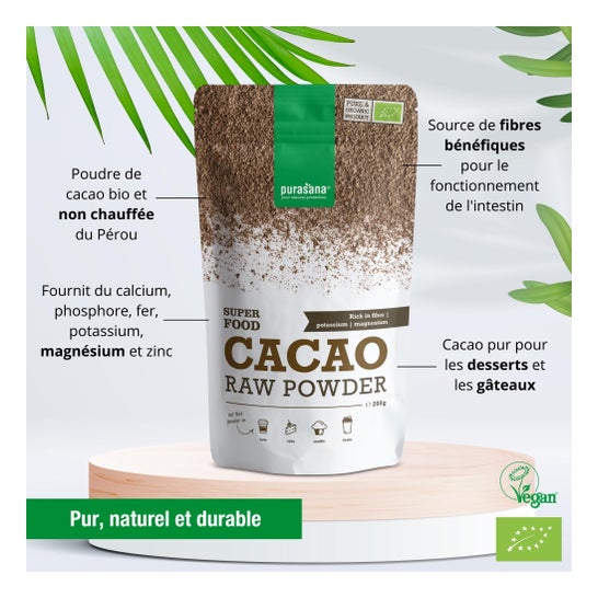 Purasana Poudre De Cacao Bio 200g