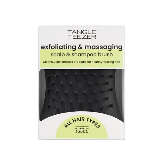 Tangle Teezer Esfoliador e Massajador Onyx Black 1 Unidade
