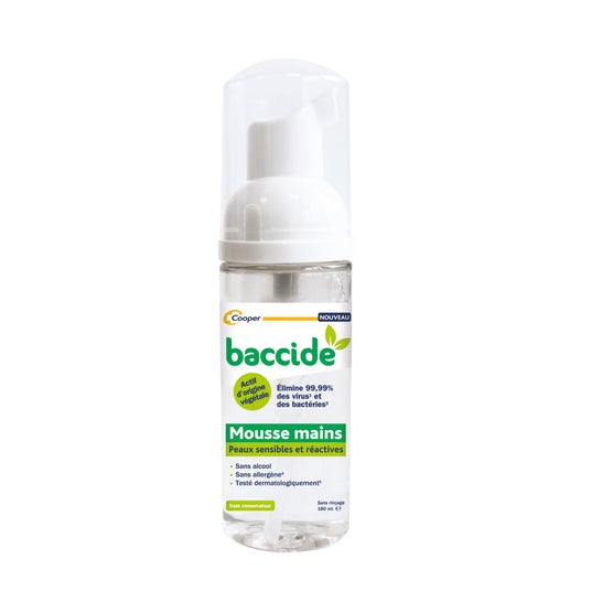 Baccide Mousse Mains Végétale 180ml