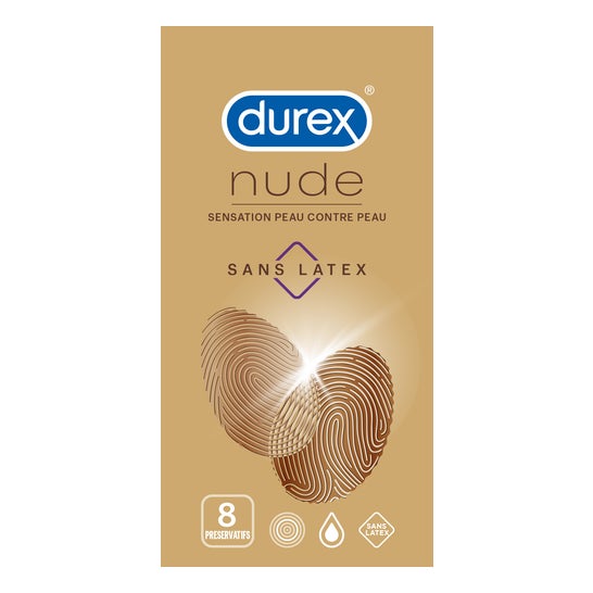 Durex Nude Préservatifs Sans Latex 8 unités