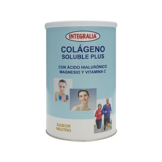 Integralia Collagène Soluble Plus hyaluronique au magnésium, saveur neutre 360g