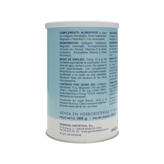 Integralia Collagène Soluble Plus hyaluronique au magnésium, saveur neutre 360g