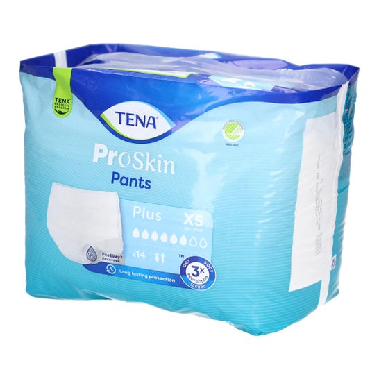 Tena Proskin Braguitas Absorbentes Plus 50-70 cm XS 14 uds