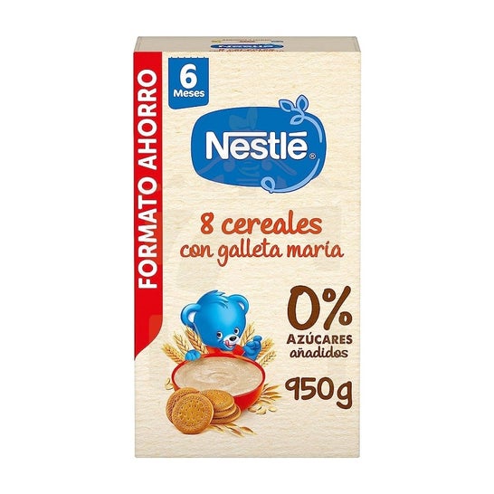Nestlé Porridge 8 Céréales Biscuit Maria 0% Sucre Ajouté 950g