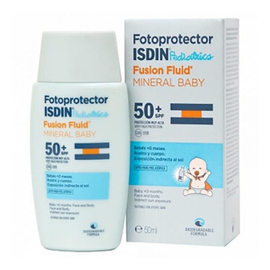 Fotoprotector ISDIN® Pediatrics Fusion Fluid Mineral Baby SPF 50+ 50 ml