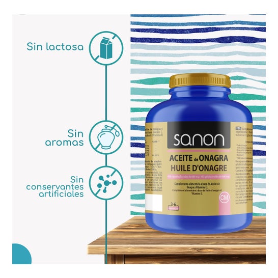 Sanon Aceite De Onagra 697mg 450 Capsules