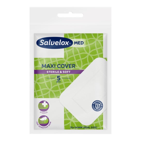 Salvelox Maxi Cover Maxi Dressings stériles 76mmx54mm 5 pcs