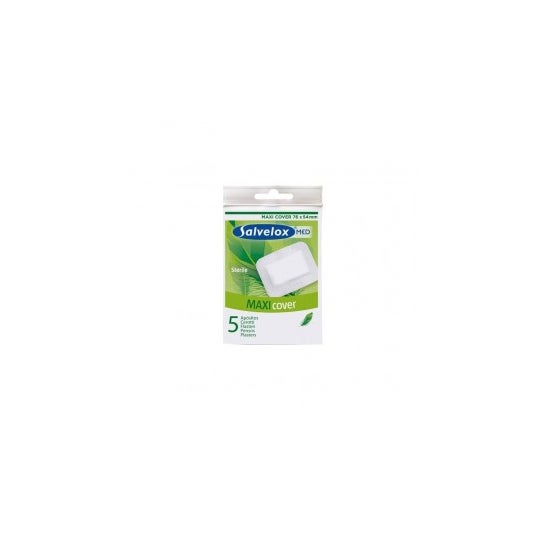 Salvelox Maxi Cover Maxi Dressings stériles 76mmx54mm 5 Unités